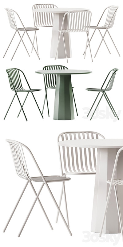 Dix Table by Connubia and Belca Chair by TUBY / Garden furniture